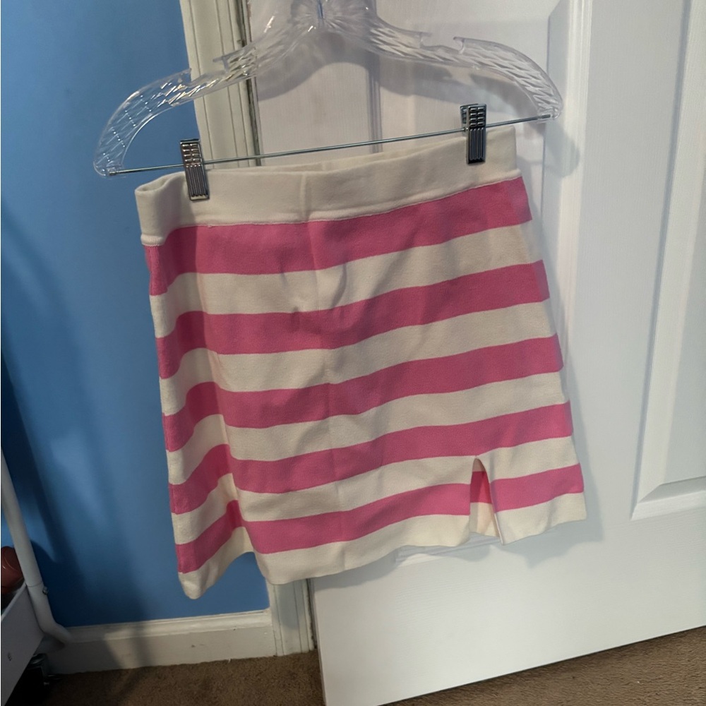 Striped pink and white Altrd State skirt